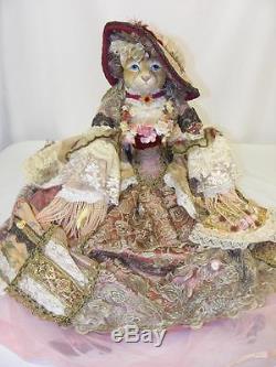 Katherine's Collection Wayne Kleski Cat Lace Dress and Hat 28 Inches Victorian