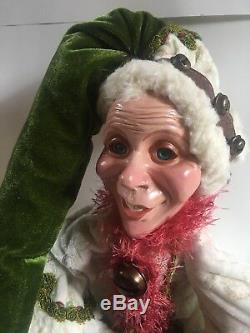 Katherine's Collection Wayne Kleski Christmas Elf Jester Doll 25 Retired
