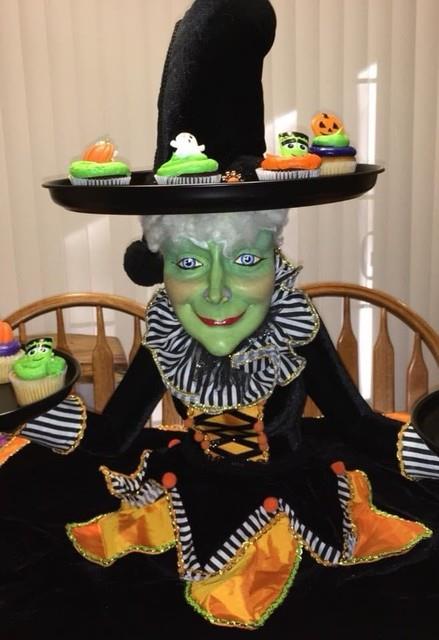 Katherine's Collection Witch Tabletop Server Retired. Excellent Condition