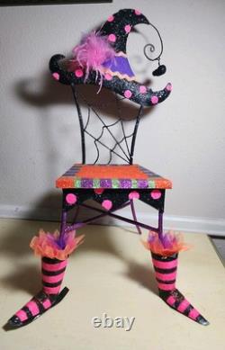 Katherine's collection witch Hat Glitter Halloween Doll Chair 21