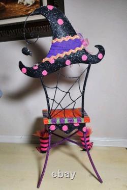 Katherine's collection witch Hat Glitter Halloween Doll Chair 21