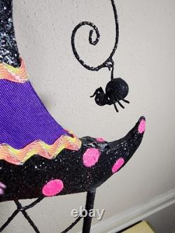 Katherine's collection witch Hat Glitter Halloween Doll Chair 21