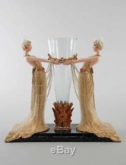 Katherines Collection Art Deco Ladies w Vase Golden Christmas 28-828224