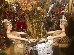 Katherines Collection Art Deco Ladies w Vase Golden Christmas 28-828224