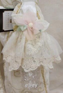 Katherines Collection Easter Bunny Rabbit Top Hat Ivory Doll Mantel & Stand 32