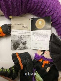 Katherines Collection Halloween Hollow Witch on broomstick with Moon wall piece