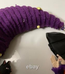 Katherines Collection Halloween Hollow Witch on broomstick with Moon wall piece