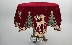 Katherines Collection Holiday Cheer Overlay Christmas Tablecloth 30-830127