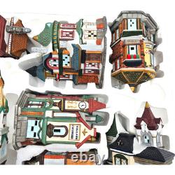 Kirkland Christmas 37 Piece 1997 Lighted Victorian Village 59979 Buildings only