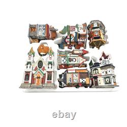 Kirkland Christmas 37 Piece 1997 Lighted Victorian Village 59979 Buildings only