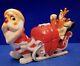 Kreiss Santa Pulling His Sleigh With Reindeer Catching A Snooze After A Long Nit
