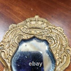 Krewe Of Rex 1899 hand mirror, New Orleans Mardi Gras souvenir