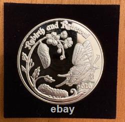 Krewe of Rex 2026 Fine Silver. 999 Doubloon Mardi Gras Favor
