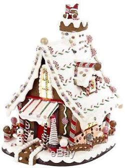 Kurt Adler Lighted Christmas Gingerbread house 12-Inch