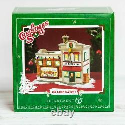 LEG LAMP FACTORY A CHRISTMAS STORY Department 56 Dept. NEW