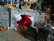 Lighted Train Tunnel Halloween Rickety Railroad Display Platform 42x12 Dept 56