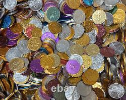 LOT 500+ Vintage Aluminum Mardi Gras Tokens LOT 500+ Vintage Aluminum Mardi Gras Tokens