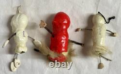 LOT-9 Vintage Halloween-Composition Skeletons & Devils-Spring Arms & Legs-Japan LOT-9 Vintage Halloween-Composition Skeletons & Devils-Spring Arms & Legs-Japan