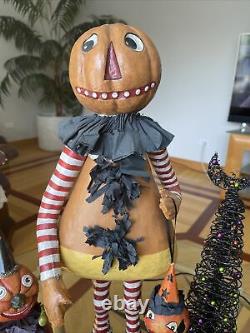 LOT OF Bethany Lowe VTG HALLOWEEN CANDY CORN Figure 22, Little Kid 12, Tree 15