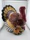 Large Ceramic Turkey Centerpiece Harvest Fruit Base Fall/thanksgiving Décor
