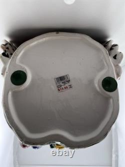 Large Ceramic Turkey Centerpiece Harvest Fruit Base Fall/Thanksgiving Décor