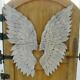 Large Metal Vintage Patina Angel Wings Pair Wall Decor Christmas 40 Inches New