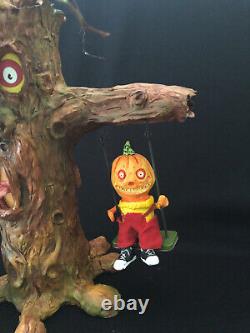 Large Spooky Tree Wind Up Lantern Candy Container