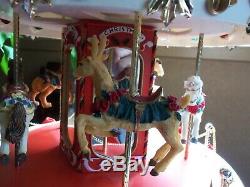 Large Telco Motion-ette Animated (merry Go Round Carousel) Lion-deer-horse