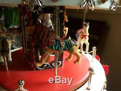 Large Telco Motion-ette Animated (merry Go Round Carousel) Lion-deer-horse