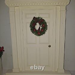 Large Vintage Byers Choice LTD The Carolers Front Door Wreath 1992 With2 Fences