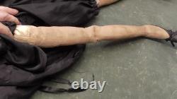 Large Witch Doll 45 Cloth Shelf Sitter Weighted Folk Art Halloween