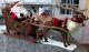 Large Animated Reindeer & Santa In Sleigh 1997 Holiday Creation Works W Box