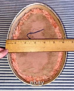 Large c. 1900 Early German PRESENTATION Paper Easter Egg Display, Antique Doll