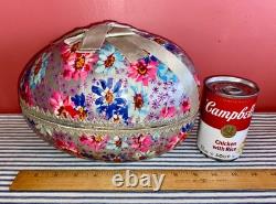 Large c. 1900 Early German PRESENTATION Paper Easter Egg Display, Antique Doll