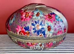 Large c. 1900 Early German PRESENTATION Paper Easter Egg Display, Antique Doll