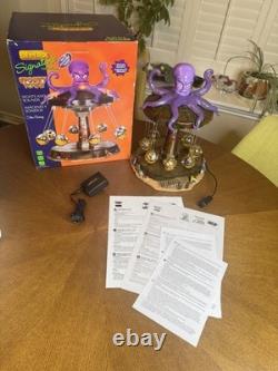 Lemax Spooky Town Octo-Swing 14379 Lights Sounds Animated Carnival Ride