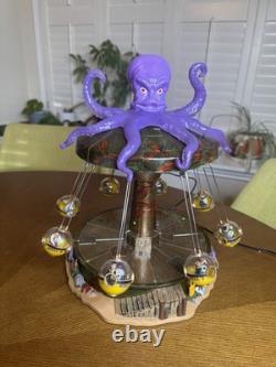 Lemax Spooky Town Octo-Swing 14379 Lights Sounds Animated Carnival Ride