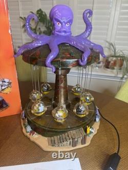 Lemax Spooky Town Octo-Swing 14379 Lights Sounds Animated Carnival Ride