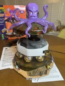 Lemax Spooky Town Octo-Swing 14379 Lights Sounds Animated Carnival Ride