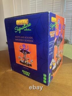 Lemax Spooky Town Octo-Swing 14379 Lights Sounds Animated Carnival Ride