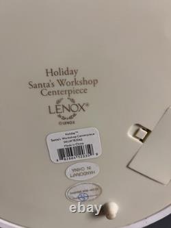 Lenox Holiday Santa's Workshop Toyland Lighted Train Musical Centerpiece