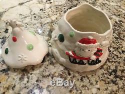 Lenox Snoopy. 4 Items Cookie Jar, Candy Jar, Canapé Plate, & Salt/Pepper