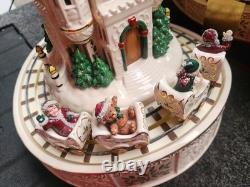 Lenox for the Holidays Musical Santa Roller Coaster MIB Porcelain Christmas +box
