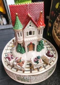 Lenox for the Holidays Musical Santa Roller Coaster MIB Porcelain Christmas +box