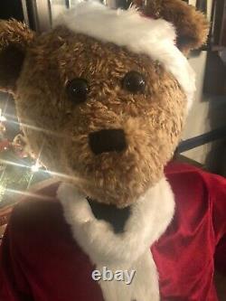 Life Size 5' GEMMY Animated Singing Santa Bear Christmas
