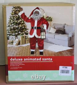 Life Size 60 DELUXE ANIMATED SINGING STORY TELLING Black Santa NEWithSEALED BOX