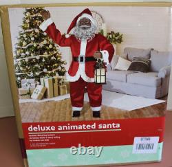 Life Size 60 DELUXE ANIMATED SINGING STORY TELLING Black Santa NEWithSEALED BOX