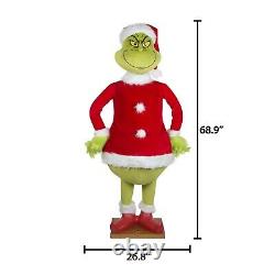 Life Size Animated Talking Christmas Grinch Gemmy New Sealed