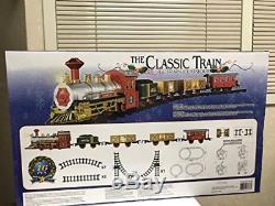Light Sounds Electric CHRISTMAS TRAIN SET Holiday Decoration Mounts in Tree