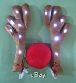 Lighted Antlers Red Nose Rudolph Reindeer Car Truck Costume Christmas Decoration